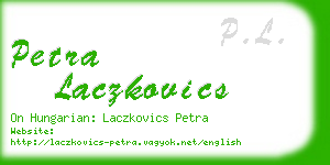 petra laczkovics business card